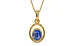 Gold Ceylon Blue Sapphire Pendant Limited Quality (P12)