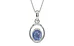 Sterling Silver Ceylon Blue Sapphire Pendant Prime Quality (P12)