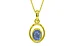 Panchdhatu Ceylon Blue Sapphire Pendant Prime Quality (P12)
