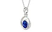 Sterling Silver Ceylon Blue Sapphire Pendant Rare Quality (P12)