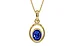 Ashtadhatu Ceylon Blue Sapphire Pendant Rare Quality (P12)