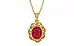 Gold Ruby Pendant Limited Quality (P5)