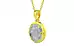 Panchdhatu Ceylon White Sapphire Pendant Prime Quality (P8)