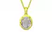 Panchdhatu Ceylon White Sapphire Pendant Prime Quality (P8)