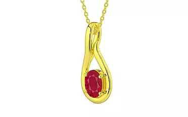 Panchdhatu Ruby Pendant Limited Quality (P9)