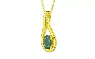 Panchdhatu Emerald Pendant Fine Quality (P9)