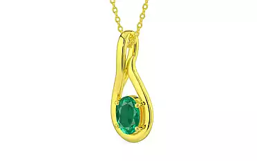 Panchdhatu Emerald Pendant Rare Quality (P9)