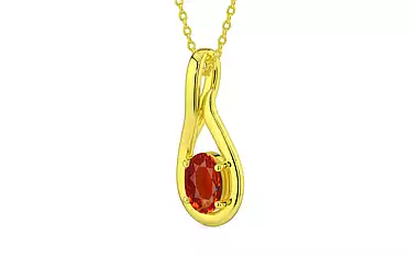 Panchdhatu Hessonite Garnet Pendant Limited Quality (P9)