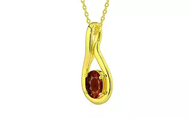 Panchdhatu Hessonite Garnet Pendant Rare Quality (P9)