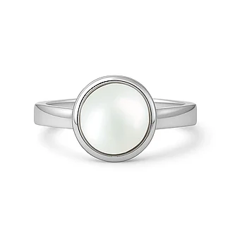 Handcrafted Sterling Silver Premium Pearl Men’s Ring