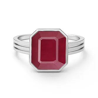 Vintage 925 Sterling Silver Ruby Women’s Ring