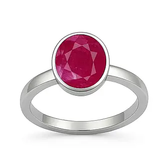 Luxury Ruby 925 Sterling Silver Ring for Women