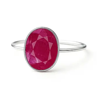 Pure 925 Sterling Silver Ruby Women’s Ring