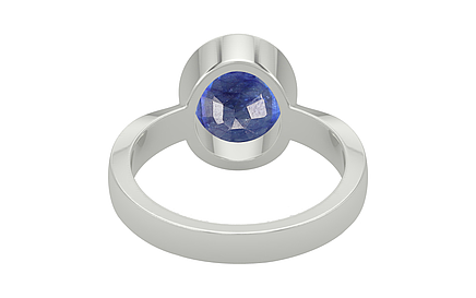 Sterling Silver Thailand Blue Sapphire Ring Fine Quality (R9)