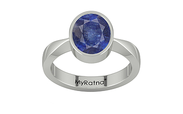 Sterling Silver Thailand Blue Sapphire Ring Fine Quality (R9)