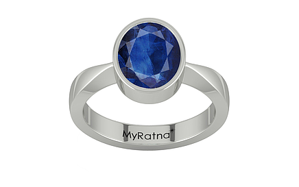 Sterling Silver Thailand Blue Sapphire Ring Limited Quality (R9)