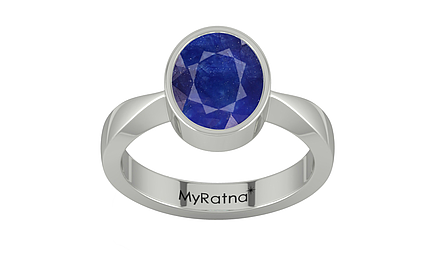 Sterling Silver Thailand Blue Sapphire Ring Prime Quality (R9)