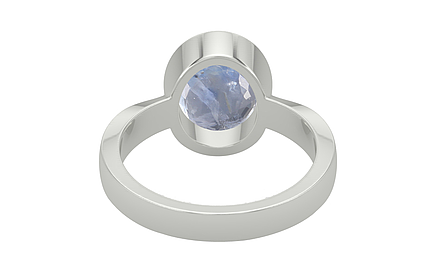 Sterling Silver Ceylon Blue Sapphire Ring Fine Quality (R9)