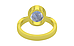 Panchdhatu Ceylon Blue Sapphire Ring Fine Quality (R9)