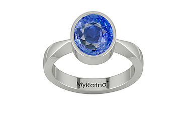 Sterling Silver Ceylon Blue Sapphire Ring Limited Quality (R9)