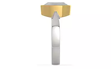 GoldCollet Ceylon White Sapphire Ring Limited Quality (R9)