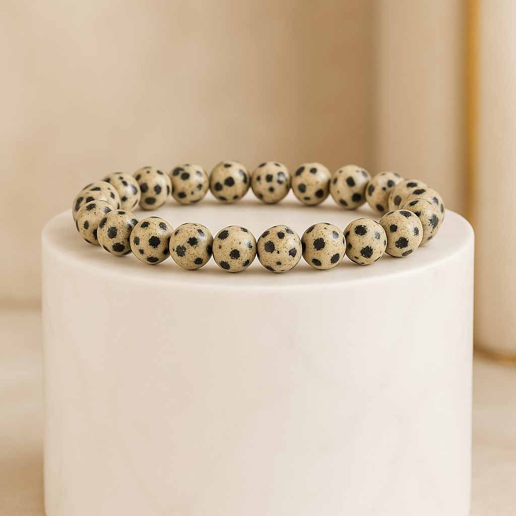 Buy Dalmatian Jasper Bracelet Online At Best Price In India