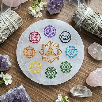 Selenite Charging Plate for Crystals
