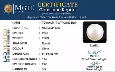 Keshi Pearl - 2.3 Carat Prime Quality  SSP-8763