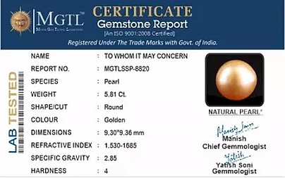 South Sea Pearl - 5.81 Carat Prime Quality  SSP-8820