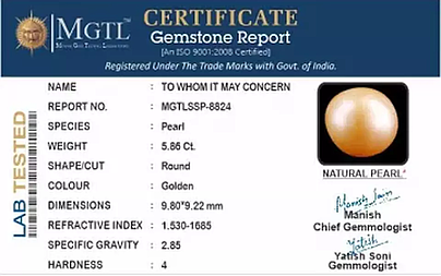 South Sea Pearl - 5.86 Carat Prime Quality  SSP-8824