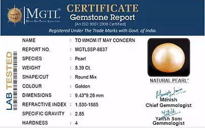 South Sea Pearl - 5.39 Carat Prime Quality  SSP-8837