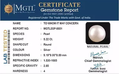 South Sea Pearl - 5.22 Carat Prime Quality  SSP-8851