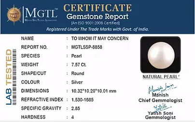 South Sea Pearl - 7.57 Carat Prime Quality  SSP-8858