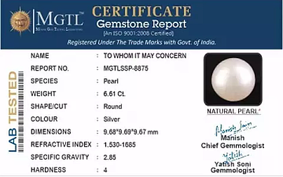 South Sea Pearl - 6.61 Carat Prime Quality  SSP-8875