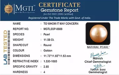 South Sea Pearl - 11.58 Carat Prime Quality  SSP-8888