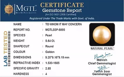 South Sea Pearl - 5.64 Carat Prime Quality  SSP-8895