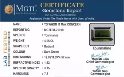 Tourmaline - 4.05 Carat  Limited Quality TU-21018